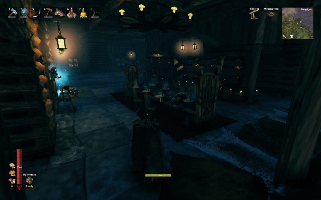 sala da pranzo clan italiano valheim